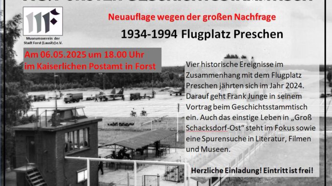 113 - 2025-05-06 Wiederholung - 1934-1994 Flugplatz Preschen