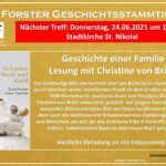 Änderungen zum Geschichtsstammtisch