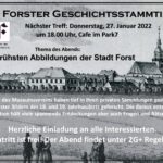 Einladung zum 83. Forster Geschichtsstammtisch
