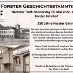 Einladung zum 87. Geschichtsstammtisch
