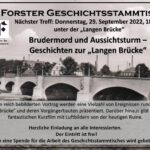 91. Forster Geschichtsstammtisch – Geschichten zur...