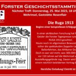 Einladung zum 98. Forster Geschichtsstammtisch