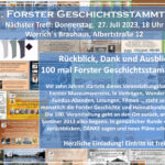 Der 100. Forster Geschichtsstammtisch