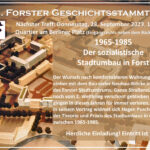 102. Forster Geschichtsstammtisch - Der sozialisti...