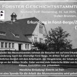 121. Forster Geschichtsstammtisch - Erkundungen in...